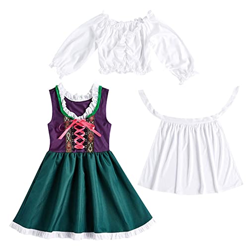 Vestido de niña cómodo de algodón para evitar calor en fiestas de disfraces