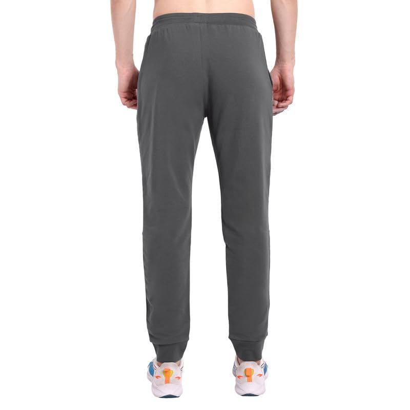 Image of ONE SKY Winter Wear Track Pants for Men, Versatile Joggers, Breathable Cargo Lower, Durable Sports Trackpants, Stretchable Waistline & 2 Pockets, Cotton Blend Loungewear, Easy Care Night Pants