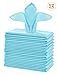 Cieltown Light Blue Cloth Napkins 1-Dozen, Solid Washable Fabric Napkins Set of 12, Perfect for Weddings, Parties, Holiday Dinner (17 x 17-Inch, Baby Blue)