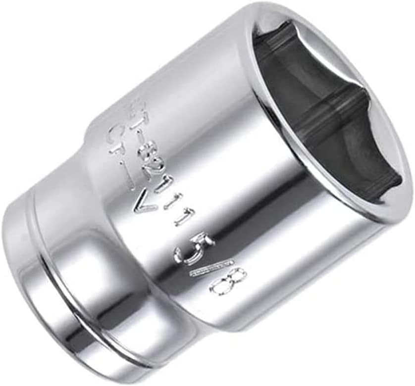 Auniwaig Shallow Socket, 3/8 Inch Drive x 13/16 Inch, 6-Point Socket, Imperial, Cr-V