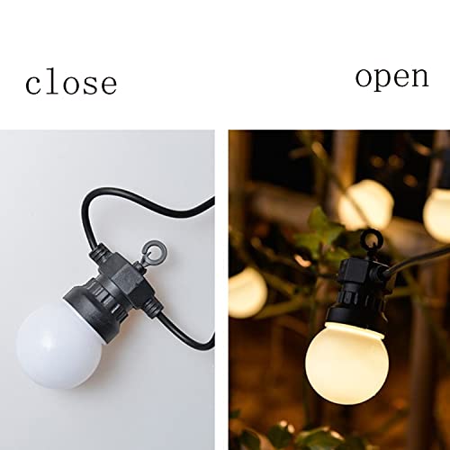 Luces solares LED G50 blancas 16 ft para exterior miniatura 3