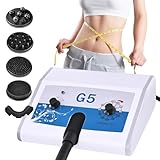 Genérico Máquina para Adelgazar con Masaje Vibratorio, Máquina para Quemar Grasa G5 De Alta Frecuencia, Máquina para Quemar Grasa con Vibración De Celulitis, con 5 Cabezales De Masaje