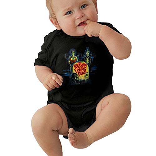 Return of The Living Dead Baby Bodysuit Onesies Short Sleeve Jumpsuit Shirt Newborn Baby T Shirt Toddler Cotton Bodysuit Unisex Shirt Undershirtsbaby Tanks top 0-3 Months Black