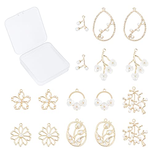 Pendentifs de Fleurs Creuses pour Créer vos Boucles d'Oreilles de Mariage