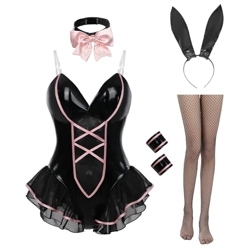 LTAKK Bunny Suit Cosplay - Women Bunny Girl Bodysuit, XXL