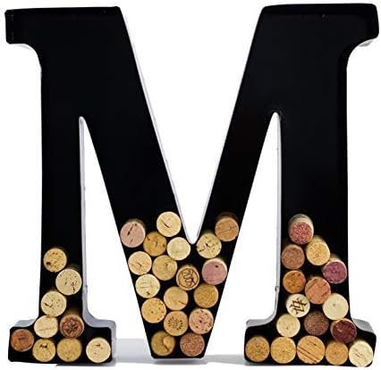 Metal Wine Cork Holder - Letters A to Z | Modern Housewarming Gift, Home Bar Decor, Wine Gift, Bridal Shower Gift, Engagement Gift | Large Wall Art | Home Décor