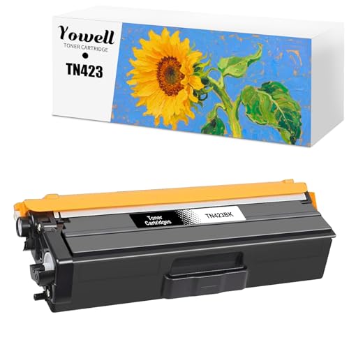 Yowell 1x TN423 TN-423 Toner Black Compatible with Brother TN-423 TN-423BK Black Toner for DCP-L8410CDW HL-L8260CDW HL-L8360CDW DCP-L8410CDN MFC-L8900CDW MFC-L8690CDW