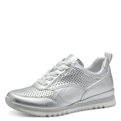 Basket Femme Marco Tozzi 2-23772-44 baskets basses confortables en blanc et noir