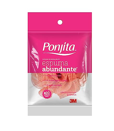 Ponjita, 3M, Esponja para Banho, Espuma Abundante