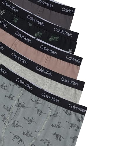 Image of Calvin Klein Kids Boys' Modern Cotton Boxer Brief Underwear 5-Pack