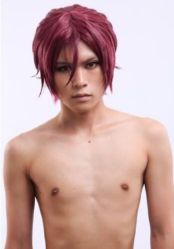 Amazon Free フリー 松岡凛 コスプレ ウィッグ コスチューム 専用ネット 可愛いバッジ付き コスプレ 仮装 通販