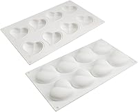 Vista 2 de Molde de silicona para chocolate con forma de corazón, accesorios para tartas, moldes de cocina, cubitos de hielo, galletas, pastelería, molde