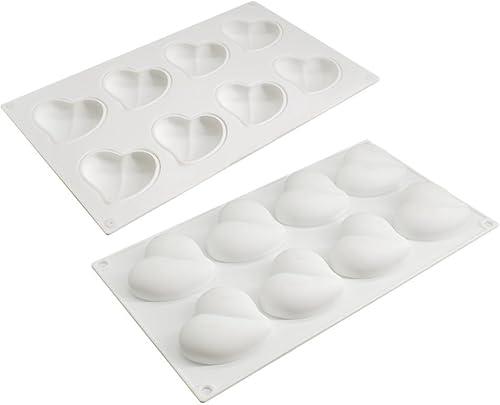 Miniatura 2 de Molde de silicona para chocolate con forma de corazón, accesorios para tartas, moldes de cocina, cubitos de hielo, galletas, pastelería, molde