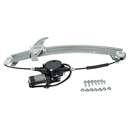 Image of TRQ Front Passenger Side Power Window Motor and Regulator Assembly Power Compatible with 1994-1997 Lincoln Town Car