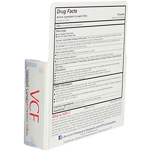 Vcf Contraceptive Film Size 9ct Vaginal Contraceptive Film - Thumbnail 4