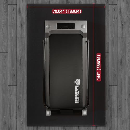 High Density Home Gym Treadmill Exercise Bike Equipment Mat, 1/4" Thick, Multiple Sizes