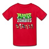 Environmental printed Kid\'s Cool Plants Vs. Zombies T-shirts Small