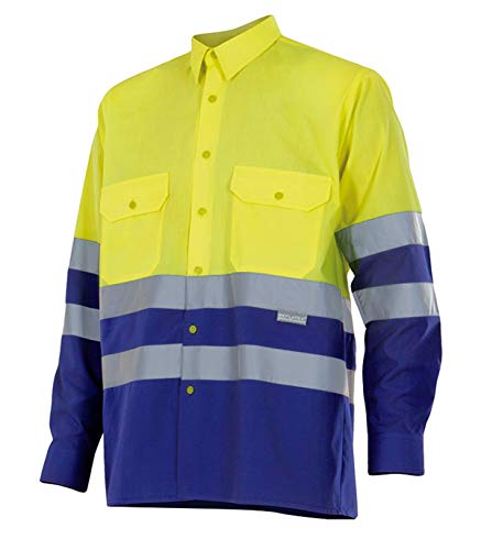 Velilla P144140L - Camisa Av Bicolor Manga Larga