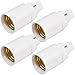 MENGS 4 Pezzi da G24 a E27 Base LED Lampada per lampade alogene LED a risparmio energetico LED Lampada Convertitore