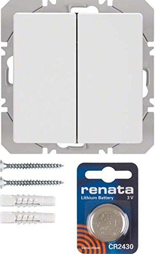 Interrupteur KNX radio quicklink double sans fil pour rénovation Q.1