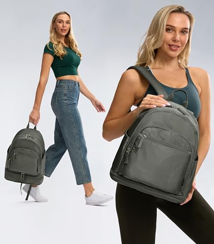 Image of Uselike Gym Backpack for Women Men, Lightweight Gym Bag with Shoe Compartment, Waterproof Workout Backpack with Wet Pocket