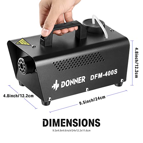 Donner Fog Machine For Party, Smoke Machine With Wired Remote Control, Smoke Machine Fog Dfm-400S 400W For Stage Festival Christmas Halloween Thanksgiving Parties Show #TOP5