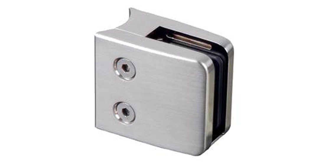 Bourguignon Square Glass Tongs with Blank Plate ISS83D424