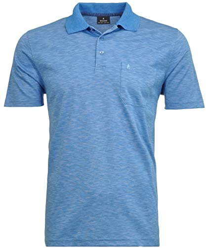 Preisvergleich Produktbild Ragman Herren Softknit-Polo mit Flamm-Optik XL, Aqua-702
