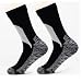 MZSKLW Ski Socken Herren- und Damen-Outdoor-Skisocken mit mittlerem Schlauch, Reiten, Camping, Sport, atmungsaktiv, warm, wasserdicht Skisocken Damen & Herren Ski(Black and White,43-46)