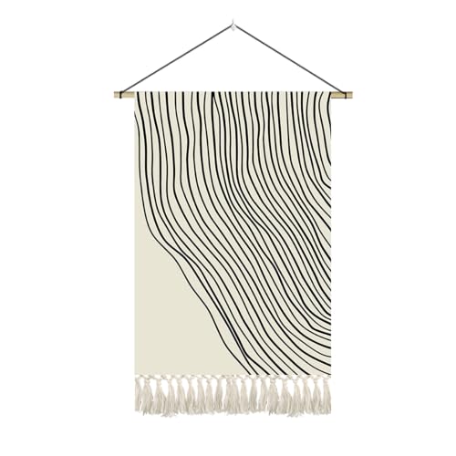 Image of SHYJSGHZ Modern Minimalism Decorative Tapestry Breaker Box & Electrical Panel Cover for Living Room, Dining Room, Entryway, Office(J,45 * 65CM/17.7 * 25.6IN)