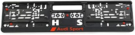 Audi Sport GmbH 3291900100 Licence Plate Holder Original Audi Sport Licence Plate Holder Black/Red image 4