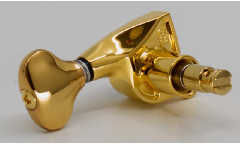 Tuners - Gotoh, SGS510Z MG, Mini 510 Locking, 6-in-a-line, Color: Gold