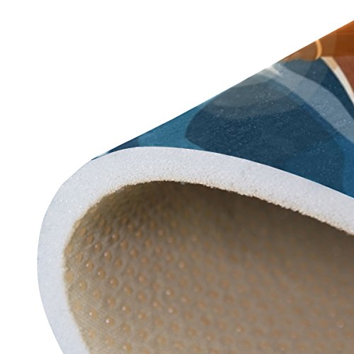 Alaza U Life Cute Carp Lake Moire Ocean Sea Large Doormats Area Rug Runner Floor Mat Carpet For Entrance Way Living Room Bedroom Kitchen Office 63 X 48 Inch #TOP5