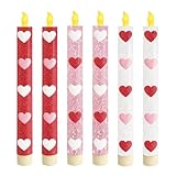 Generisch Valentinstagskerze – Sechsteilige LED-Kerzenständer-Kollektion, Romantischer Für Die Umgebungsbeleuchtung, Dekoratives Beleuchtungskonzept Ohne Sicheres | Elegante Atmosphäre Für Den Esst