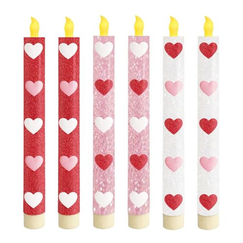 Velas LED de forma cónica para evitar manchas de cera en el centro de mesa del comedor