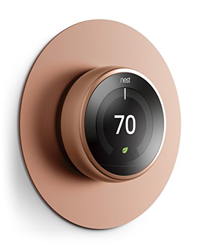 elago Aluminum Wall Plate Cover Compatible with Nest Learning Thermostat 1st, 2nd, 3rd generation and Nest Thermostat E (Bronze)