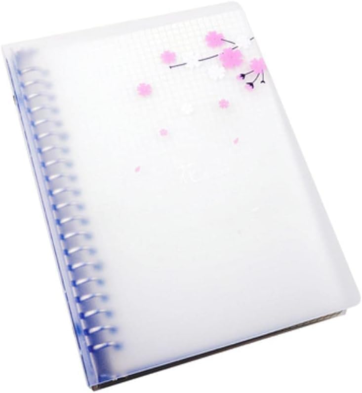Cuaderno de cuadrícula recargable con anillas metálicas y hojas gruesas