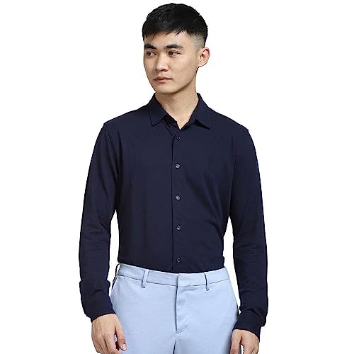Image of JACK & JONES Slim Fit Shirt(293303903 Navy Blazer XL)