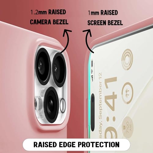Image of Kratos Active Grip Silicone Case Cover Compatible with iPhone 15 Pro Max - Enhanced Protection, Wireless Magnetic Charging Case with Raised Edge Camera & Screen Protection, Shock-Resistant Design