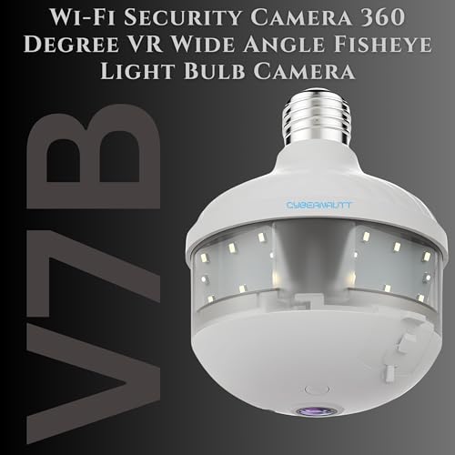 Image of XUGA Cybernautt Series V7B 5MP Fisheye Wireless CCTV Camera | Panoramic View, Night Vision, Motion Detection, WiFi Surveillance, Home Safety