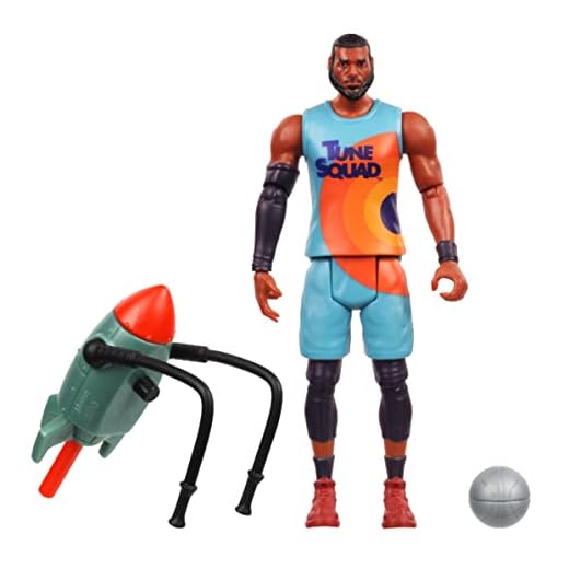 Moose Toys Space Jam: A New Legacy - Baller Action Figure - 5" Lebron James with Acme Rocket Pack 4000