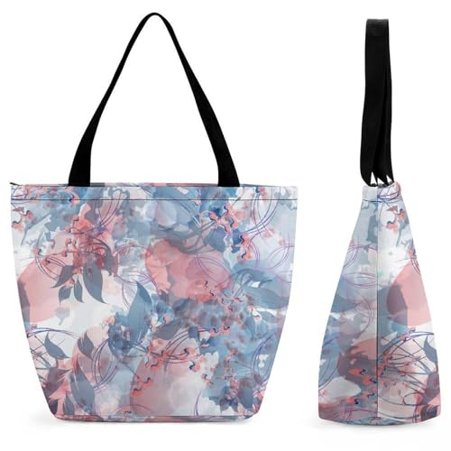 Sac à bandoulière Feuilles Rêveuses grand volume pour femme active