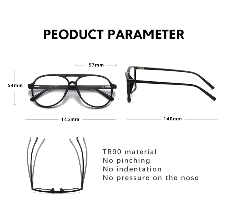 5 Pcs Pair Eyewear Magnetic Clip On Sunglasses Interchangeable Polarized Tinted Lenses for Men and Women Unique Gift Stick On Aviator Style Magnetic Sunglasses4