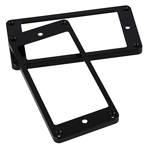 Lovermusic Lovermusic Black Abs Electric Guitar Neck And Bridge Flat Humbucker Pickup Mounting Rings Frames Pack Of 10 #TOP2