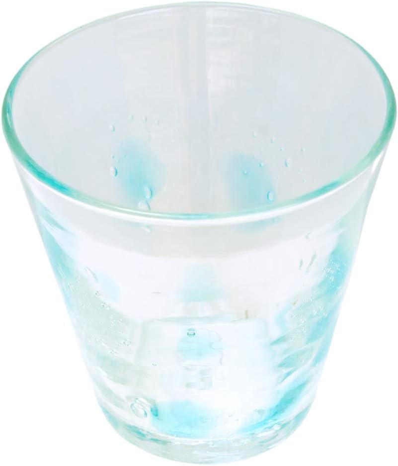 Ryukyu Glass Workshop Sea Breeze, Underwater 3.5 Inch Glass (Water), Diameter 3.7 inches (9.5 cm), Pack of 2