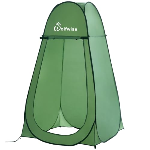 Wolfwise Tenda ad Apertura Istantanea Pop-Up, per Campeggio Spiaggia Bagno Spogliatoio Doccia Riparo Privato, WC, Toilet, Larghezza 40' (100 cm), Altezza 75' (190 cm), Verde