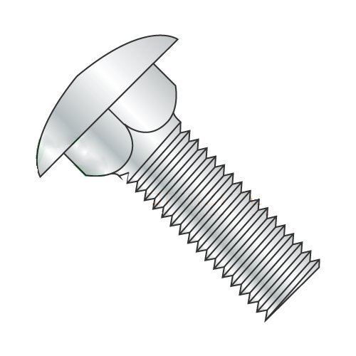 1/4-20 X 4 Carriage Bolts/Fully Threaded/Steel/Zinc (Quantity: 50)