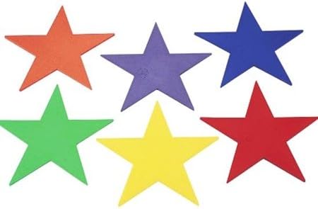Athletic Aids Floor Markers Spot Markers - Star Set Of 6