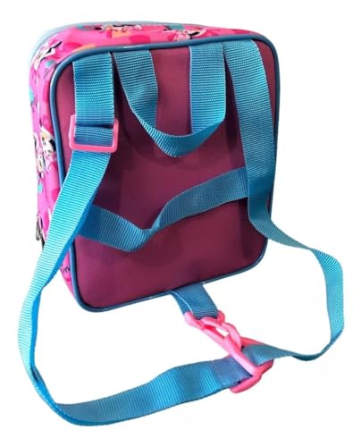 Kit Mochila Escolar Minnie Chiclete Rodinhas G Menina Infantil