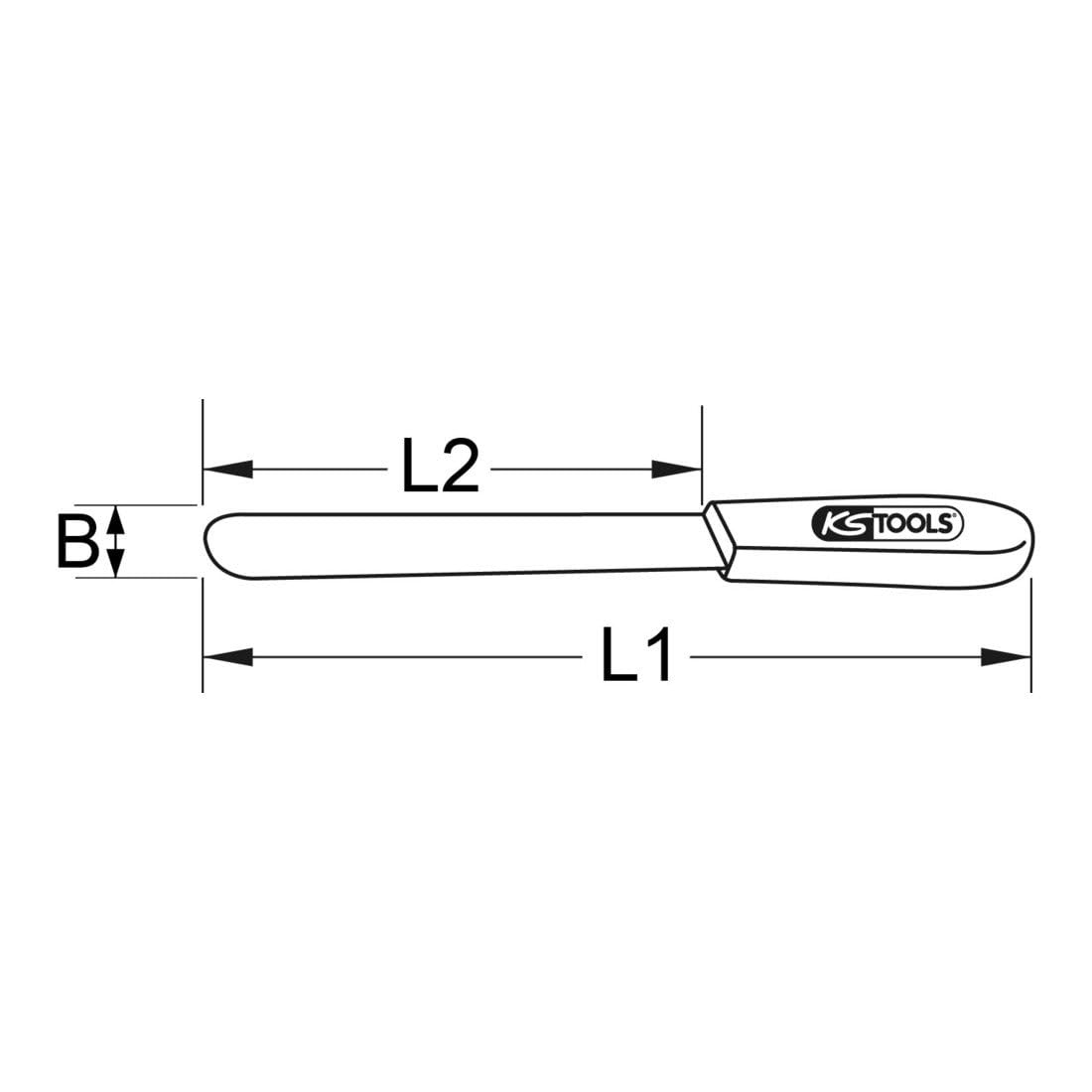 KS Tools 963.9516 BRONZEplus Spatola a coltello 350 mm